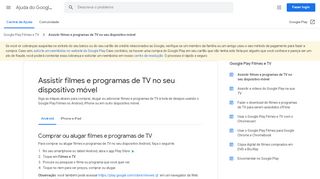 
                            3. Assistir filmes e programas usando outra conta - Ajuda do Google Play