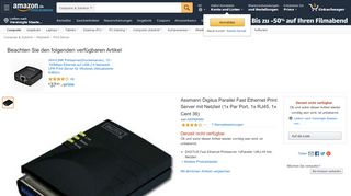 
                            12. Assmann Digitus Parallel Fast Ethernet Print Server mit: Amazon.de ...