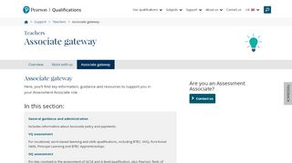
                            2. Associate gateway | Pearson qualifications