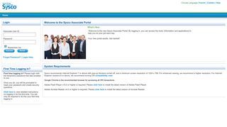 
                            11. Associate Portal - Sysco