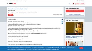 
                            10. Associate Sales Consultants - Chat, POLICY BAZAAR, ...