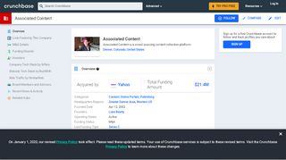 
                            1. Associated Content | Crunchbase