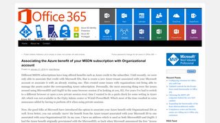 
                            4. Associating the Azure benefit of your MSDN subscription with ...