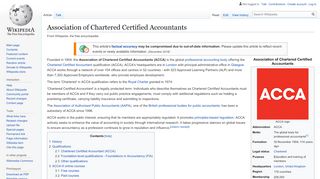 
                            4. Association of Chartered Certified Accountants - Wikipedia