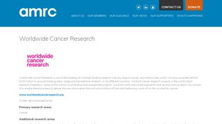 
                            12. Association of Medical Research Charities | Worldwide Cancer ...