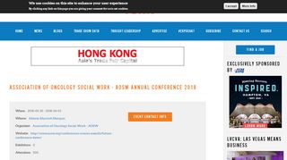 
                            12. Association of Oncology Social Work - AOSW Annual Conference ...