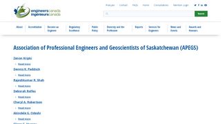 
                            7. Association of Professional Engineers and ... - Engineers Canada