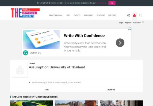 
                            9. Assumption University of Thailand World University Rankings | THE