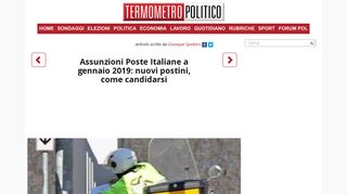 
                            6. Assunzioni Poste Italiane a gennaio 2019: nuovi postini, come ...