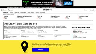 
                            8. Assuta Medical Centers Ltd.: Private Company Information - Bloomberg