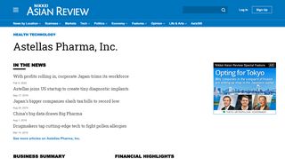 
                            11. Astellas Pharma, Inc. - Nikkei Asian Review