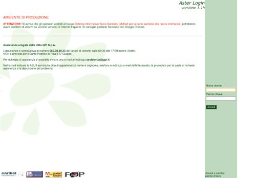 
                            8. Aster Login versione 1.1h - Regione Molise