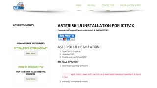 
                            8. Asterisk 1.8 installation for ICTFAX | ICTFAX