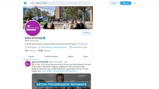 
                            4. Aston University (@AstonUniversity) | Twitter