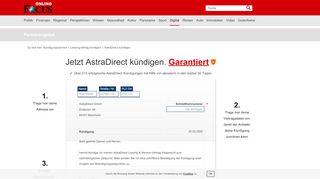 
                            13. AstraDirect kündigen - so schnell geht's | FOCUS.de