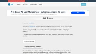 
                            11. Astrill.com | Free VPN - ZPN