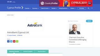 
                            13. AstroBank (Cyprus) Ltd - Cyprus Profile