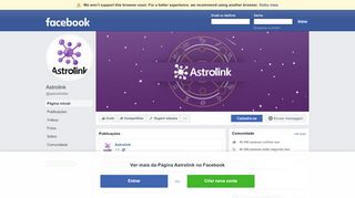 
                            3. Astrolink - Página inicial | Facebook