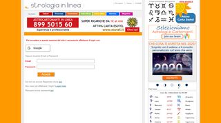 
                            4. Astrologia in Linea - Login