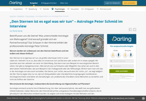 
                            11. Astrologie erklärt von Astrologe Peter Schmid | eDarling