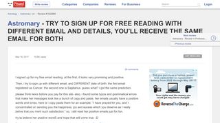 
                            4. ASTROMARY - TRY TO SIGN UP FOR FREE READING WITH ...