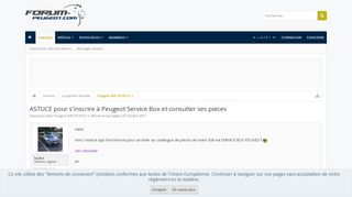 
                            12. ASTUCE pour s'inscrire à Peugeot Service Box et consulter ses ...