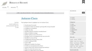 
                            12. Astuces Cisco - Réseaux et Sécurité - Nemako.net