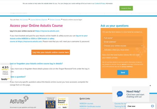 
                            5. Astutis Online Course Login - Access Your Course Here