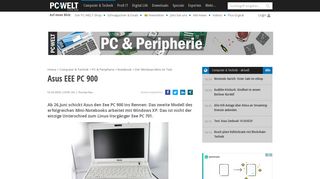 
                            11. Asus EEE PC 900 - PC-WELT