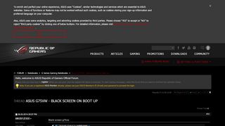 
                            7. Asus G75VW - Black screen on boot up - Page 6 - ROG