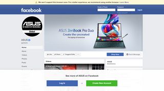 
                            3. ASUS - Home | Facebook