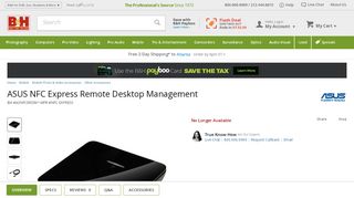 
                            12. ASUS NFC Express Remote Desktop Management - B&H