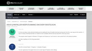 
                            13. Asus Q-Installer keeps running on every boot/login - PCSpecialist