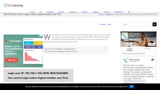 
                            13. ASUS Router Cannot Login Unless Logout Another User First - Tech ...