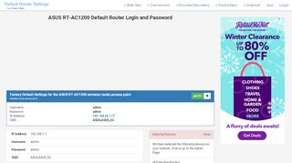 
                            8. ASUS RT-AC1200 Default Router Login and Password - Clean CSS