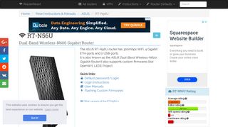 
                            5. ASUS RT-N56U Default Password & Login ... - Router-Reset.com