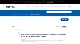 
                            11. Asus Tinker Board (Debian GNU/Linux 9.3 (stretch) ) - hma-vpn.sh ...