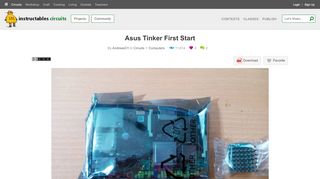 
                            10. Asus Tinker First Start: 3 Steps