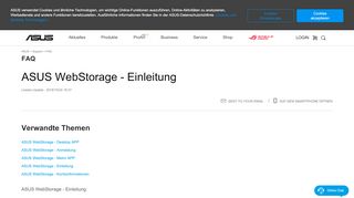 
                            6. ASUS WebStorage - Einleitung | Offizieller Support | ASUS Deutschland