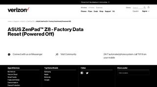 
                            11. ASUS ZenPad Z8 - Factory Data Reset (Powered Off) | Verizon Wireless