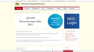 
                            3. ASV-BW - Notenerfassung Online (NEO)