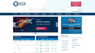 
                            1. ASX: Home - Australian Securities Exchange