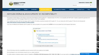 
                            11. ASYCUDA World & Java 8 Update 161 Incompatibility | Jamaica ...