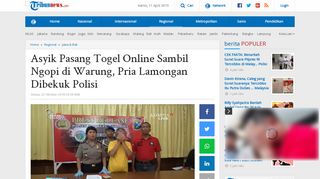 
                            10. Asyik Pasang Togel Online Sambil Ngopi di Warung, Pria Lamongan ...