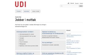 
                            1. Asylmottak: Jobber i mottak - UDI