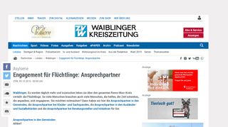 
                            4. Asylserie: Engagement für Flüchtlinge: Ansprechpartner - 500 Jahre ...