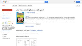 
                            11. At a Glance: Writing Essays and Beyond
