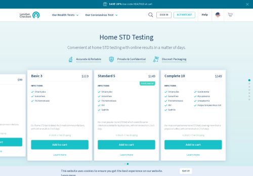 
                            3. At Home STD Testing | LetsGetChecked