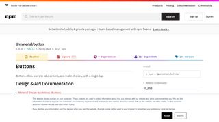 
                            12. @material/button - npm