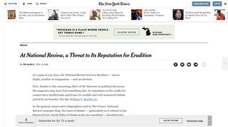 
                            7. At National Review, a Threat to Its Reputation for Erudition - The New ...